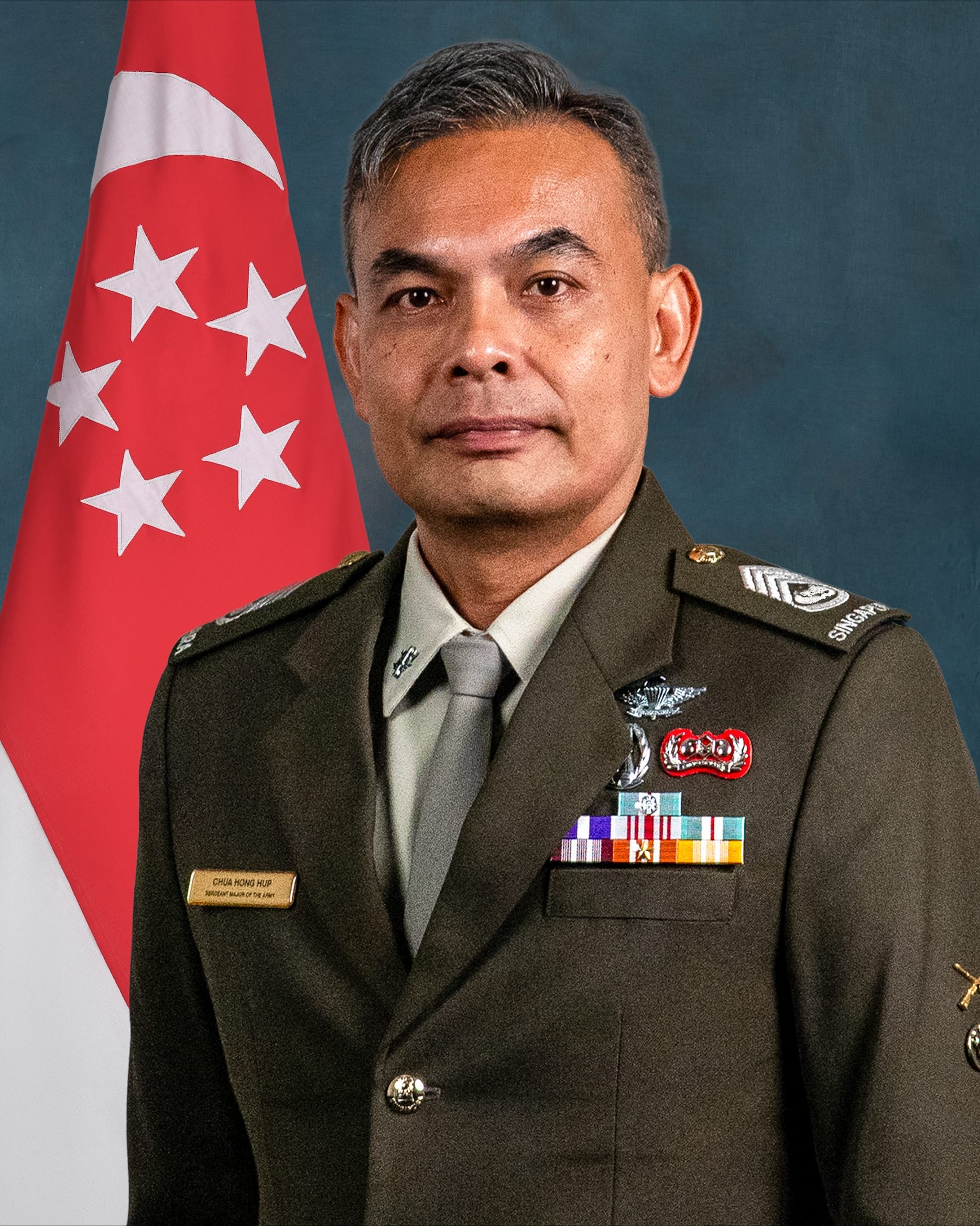 Sergeant Major of the Army Chief Warrant Officer Chua Hong Hup 